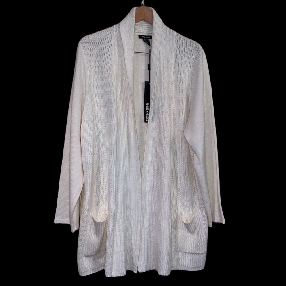 Spring + Mercer sweater cardigan plus size 2X